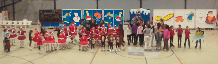 Patinaje celebró su festival de Navidad