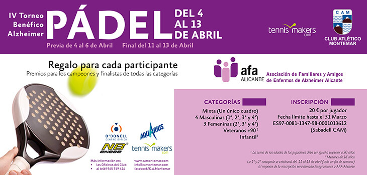 IV Torneo Padel AFA CA Montemar