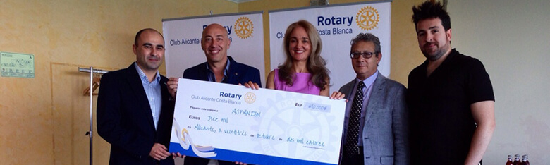 Aspanion, Rotary Club y CA Montemar